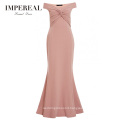 Party Maxi Blush Pink Knot Front Designer Bridesmaid Gown Dress Adult